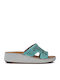 Anatomic Women's Leather Platform Shoes Blue