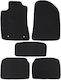 Set of Front and Rear Mats 5pcs for Toyota Avensis 2003-2009 Black