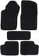 Set of Front and Rear Mats 5pcs for Toyota Avensis 1997-2003 Black