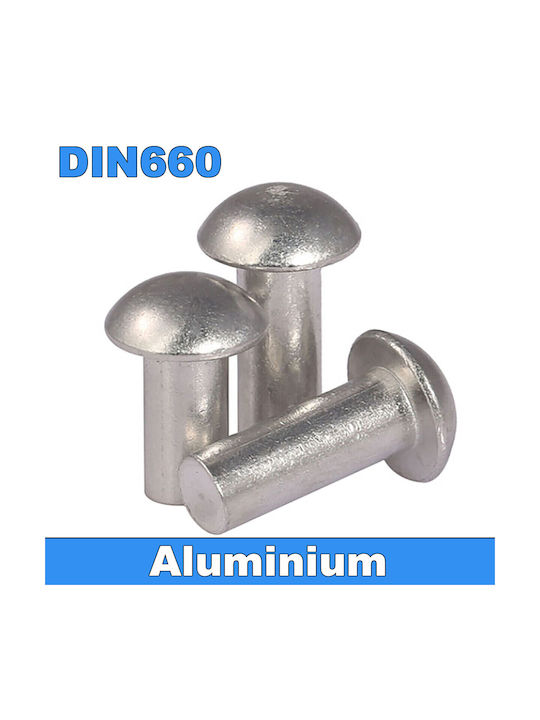 Πριτσίνια Aluminium M5x15mm Rundkopfnieten Din660 100Stück