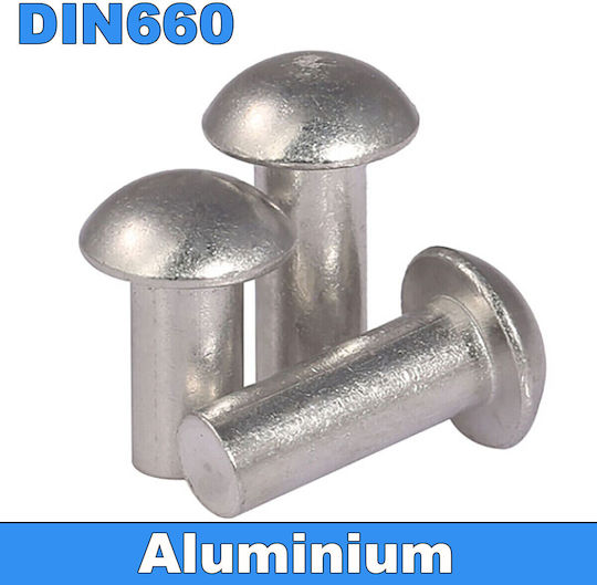 Round head Din660 Aluminum Rivet 3.5/8mm 100pcs