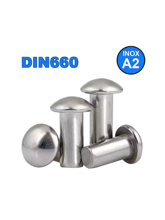 Inox Kiss Πριτσίνια Inox M3x16mm 100τμχ