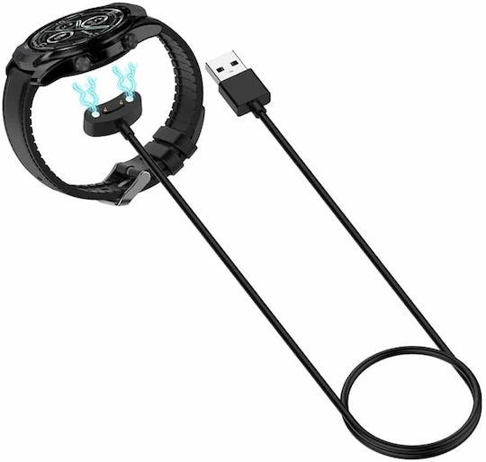 Techsuit Wearable Charger Mobvoi TicWatch Pro 5/Pro X/E3/Pro 3/Pro 3 LTE/Pro 3 GPS Blackς