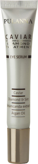 Pulanna Caviar & Diamond Treatment Хидратиращи & Против стареене Серум за Очи с Хайвер & Хиалуронова Киселина за Блясък 20ml