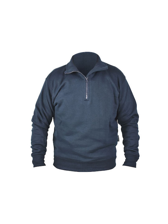 Unimac Φούτερ Εργασίας Φερμουάρ Μπλε Navy #720188