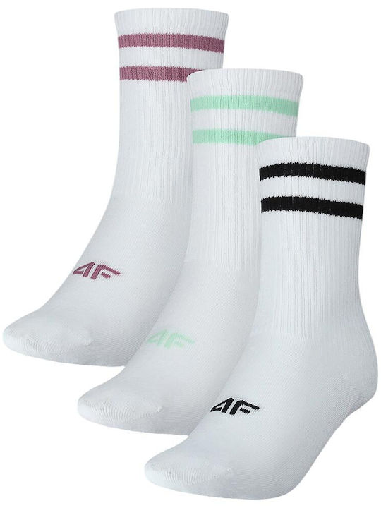 4F Kindersocken Weiße 3 Paar