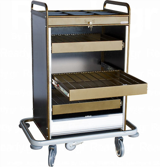 Evinoks Commercial Kitchen Food Cart H129xW96xD60cm