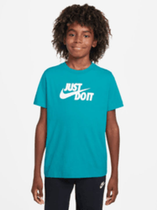 Nike Kids' T-shirt Light Blue Sportswear