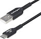StarTech USB 2.0 Cable USB-C male - USB-A PD Μαύρο 1m USB2AC1MNC