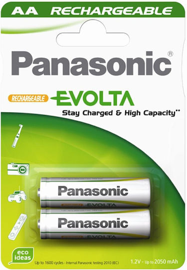 Panasonic Επαναφορτιζόμενες Μπαταρίες AA 1900mAh 1.2V 2τμχ