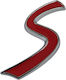 Autoaufkleber Wappenabzeichen Auto Mini Cooper S Logo 7.4 x 4.4cm