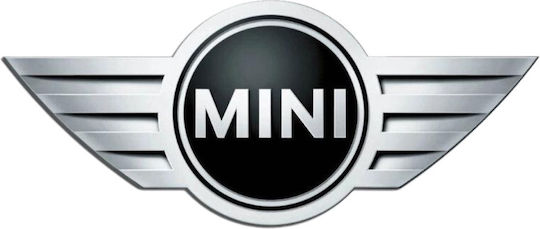 Car Signal Stickers Mini Cooper 11.5 x 11.5cm for Car Hood in Silver Color 1pcs