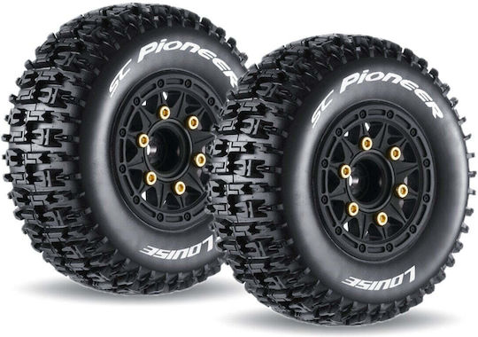 Louise Sc Pioneer Tire Soft On Rim Black Replaceable Wheel Hubs