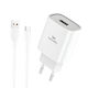 Leewello Încărcător cu Port USB-A și Cablu USB-C 20W Quick Charge 3.0 Albς (LW-326)