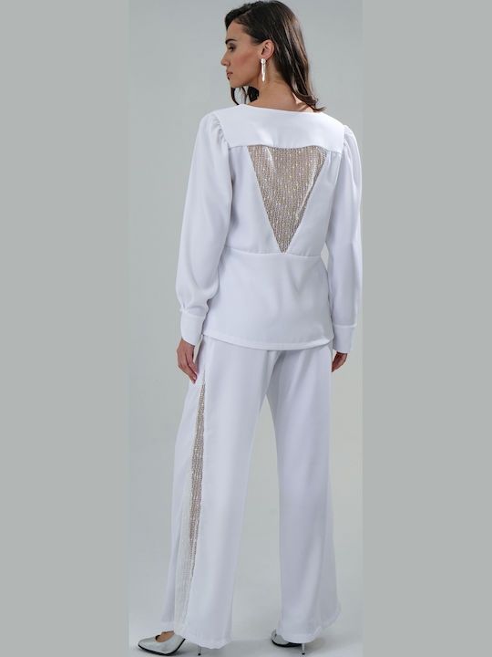 Sharks Bay Clothing Женски Креп Сако White