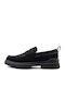 Suede Ανδρικά Loafers σε Μαύρο Χρώμα