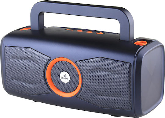 Kisonli К2 Ηχείο Bluetooth 13W με Ραδιόφωνο και Διάρκεια Μπαταρίας έως 6 ώρες Γκρι