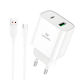 Leewello Încărcător cu Port USB-A și Port USB-C și Cablu USB-C 20W Livrarea energiei / Quick Charge 3.0 Albς (LW-330)