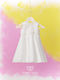 Angel Wings White Baptism Dress Made of Tulle