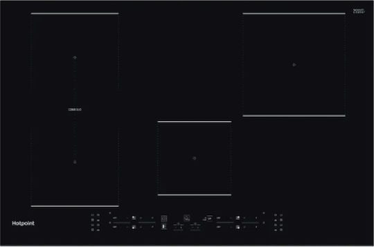 Hotpoint-Ariston Induction Cooktop Autonomous with Child Lock Function 77x51εκ.