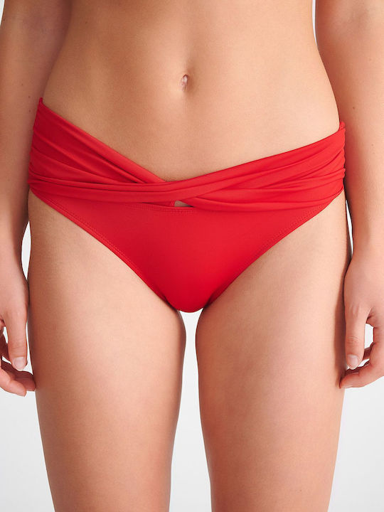 SugarFree Bikini Slip Ψηλόμεσο Κόκκινο