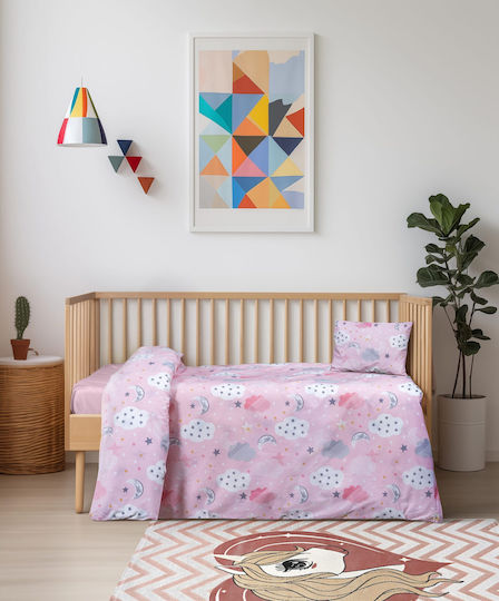 Madi Baby Bettlaken Elektrische Gitarren mit Angepasst Rosa 120x170cm