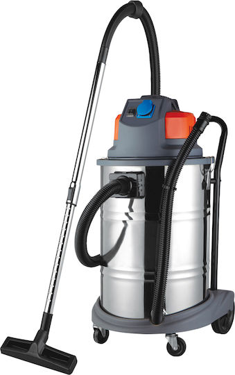 Maestro Staubsauger Flüssigkeiten / Feststoffe 1400W mit Edelstahl Behälter 60Es