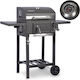 Berdsen Rostfreier Stahl Holzkohlegrill mit Deckel und Thermometer
