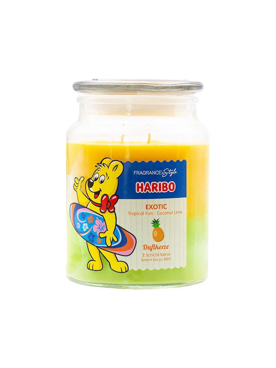 Haribo Aromatisches Kerze in Gefäß mit Exotic Parfüm 510g