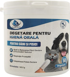 Clean Pets Напръстник За Зъбен Камък И Плака 145.5гр 50 Бройки Clean Pets Напръстник За Зъбен Камък И Плака 145.5гр 50 Бройки