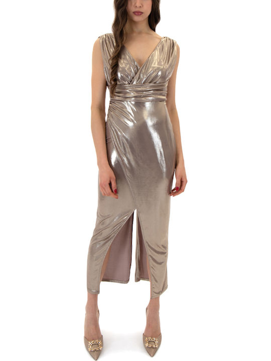 Zoya Kleid Abend Gold