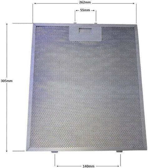 Davoline Replacement Metal Filter Vent Hood 26.2x30.5cm
