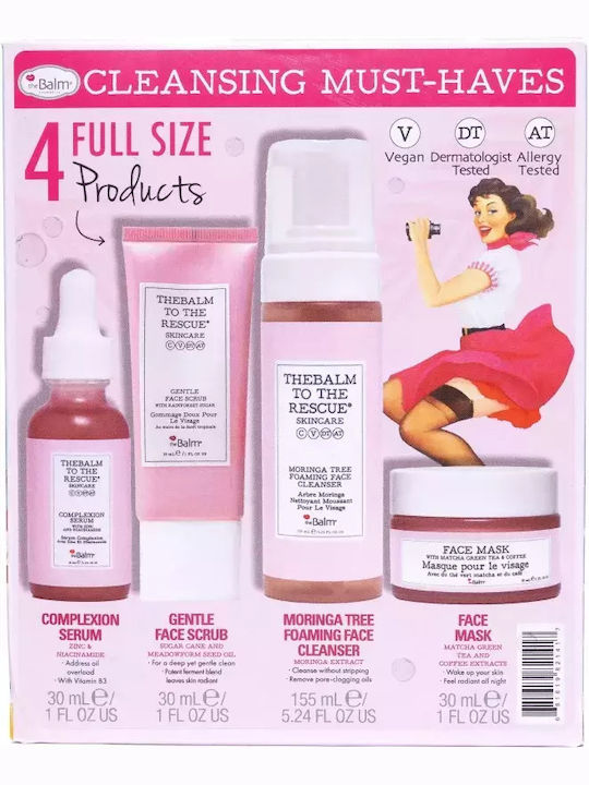 theBalm Hautpflegeset für Feuchtigkeitsspendend & Aufhellung 4Stück