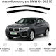 Heko Σετ Ανεμοθραύστες Αυτοκινήτου Μπροστινοί Σκούρο Φιμέ για BMW X4 2018+ 2τμχ