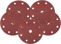 Topex Exzenterschleifer-Schleifblatt K60 mit Löchern 150x150mm Set 5Stück