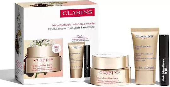 Clarins Nutri-Lumière Collection Hautpflegeset für Anti-Aging & Aufhellung 3Stück