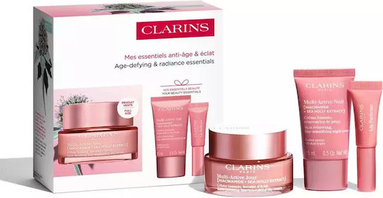Clarins Multi-Active Collection Комплект за грижа за кожата за Хидратация & Блясък 3бр
