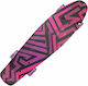 Action One Complete Penny Board Asimetrical Stripes 56 X 15 Cm Led Wheels