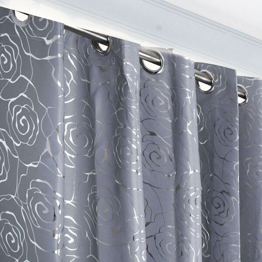To megalo pazari Curtain With Gray Grommets 270x280cm