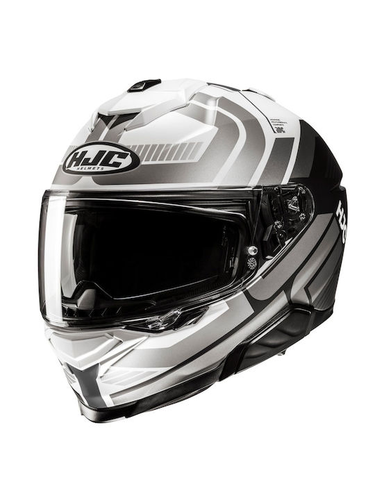 HJC i71 VIZ MC5 White Titanium Motorcycle Helme...