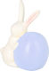 Osterdekoration Hasenfigur 12cm K-m Flieder Apf...