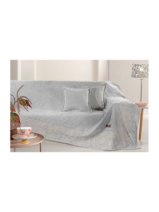 Guy Laroche Perth Dreisitzer-Sofa Wurf Chenille 180x300cm Graue