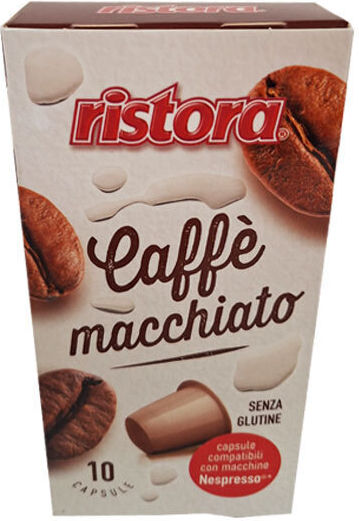 Ristora Κάψουλες Espresso Macchiato Συμβατές με Μηχανή Nespresso 10caps