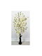 Plantă decorativă artificială de piersic alb 145cm 98519