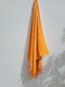 Noidinotte Beach Towel Cotton Orange with Fringes 90x170cm.