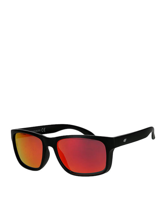 4F Unisex Sonnenbrille mit Schwarz Kunststoff G...
