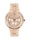 Anell Women's Watch Chronograph with Pink Gold Metal Bracelet