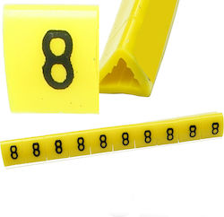 Cable Marker Oz-1 8 Yellow 100pcs