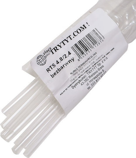10x Heat Shrink Sleeve Rts 4.8/2.4 Clear