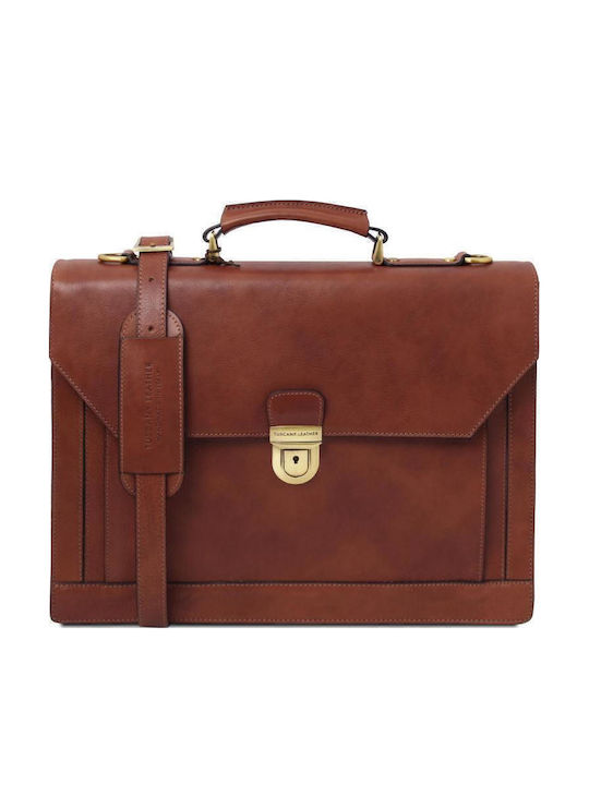 Tuscany Leather Leder Herrentasche Geldbörse Braun